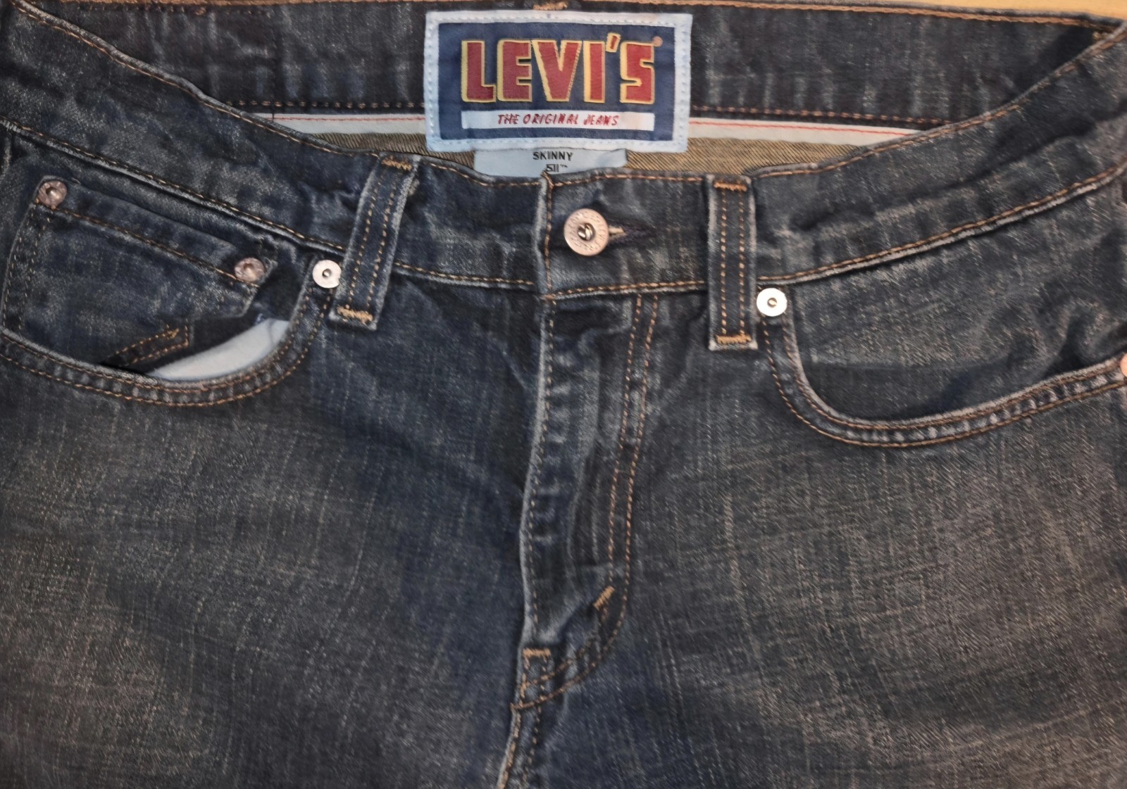 Vintage Levis 511 Jeans Men’s 32×30 Blue Skinny The Original