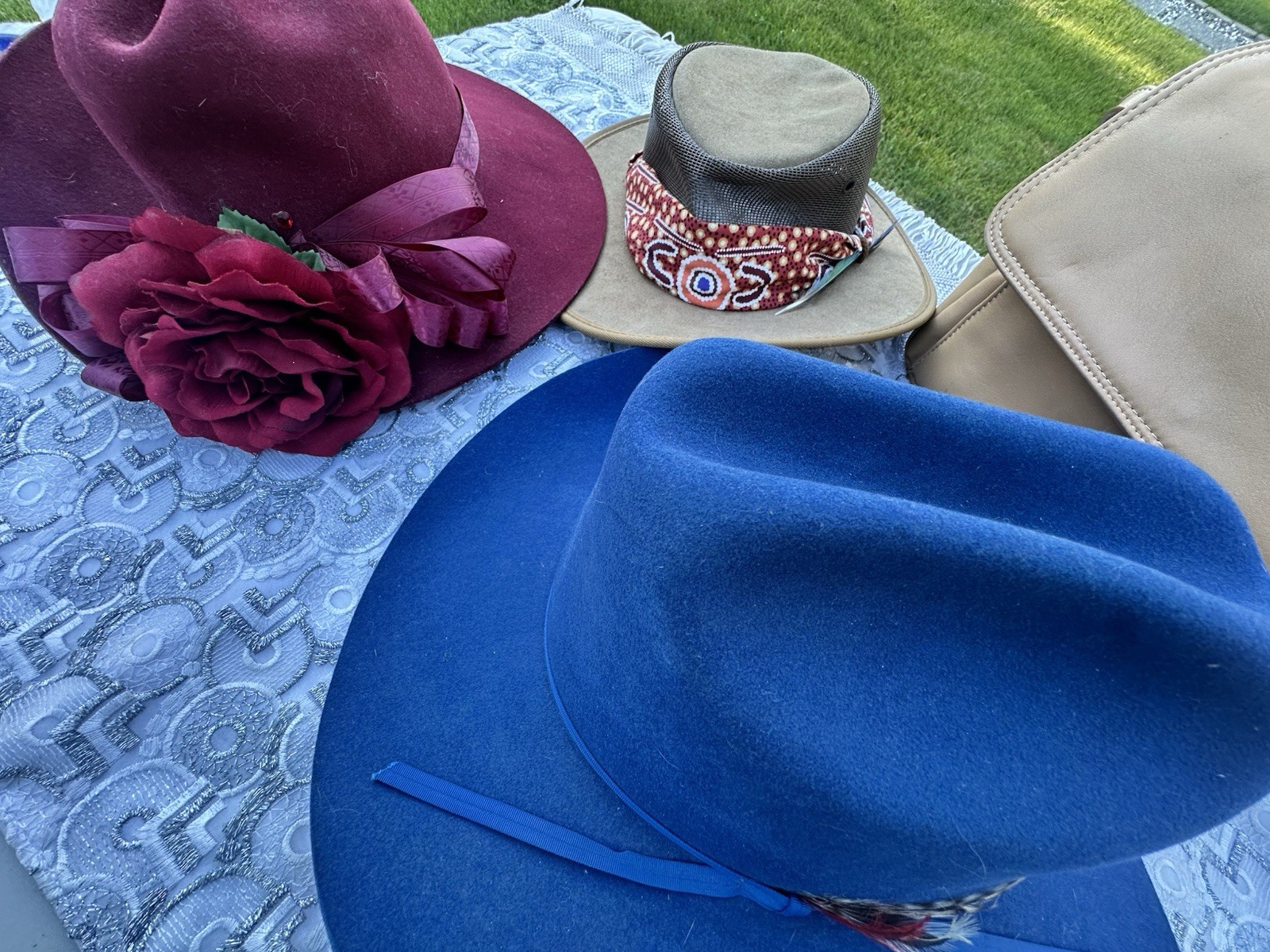 Vintage Hat Collection Lot-Eddy Bros Fur Blend,Dyna Felt,Barham , See Discript!