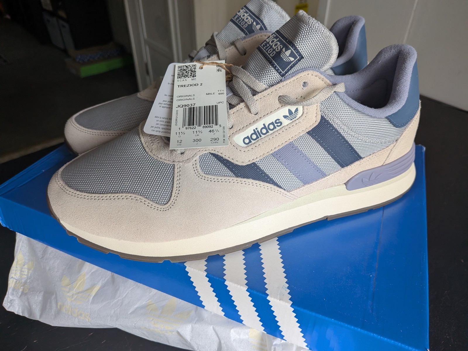Adidas Treziod 2 Silver Metallic Preloved Ink Wonder Aluminum