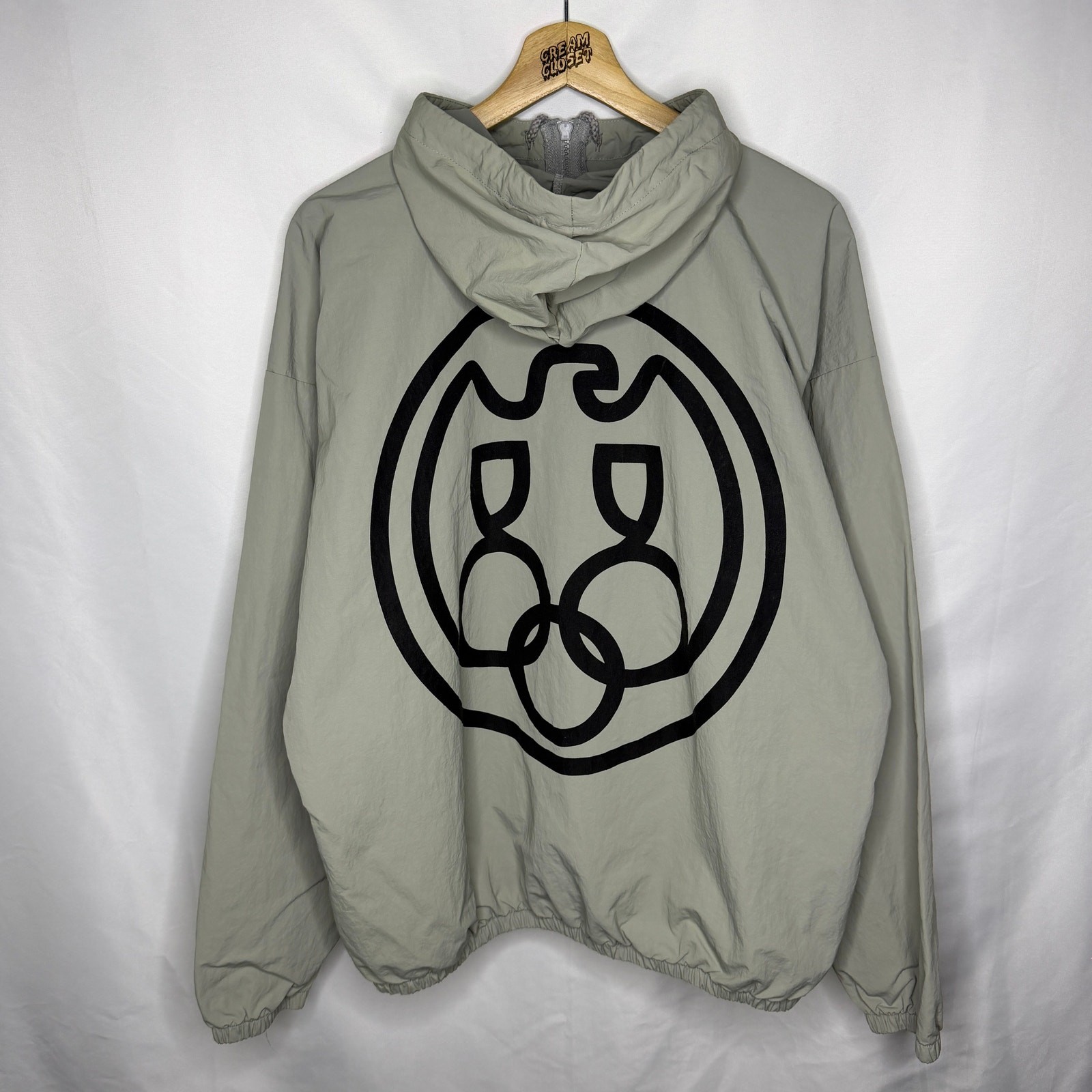 Kanye West Yeezy Season YZY SZN Ye WB-01 Windbreaker Logo Jacket Size 2 M/L