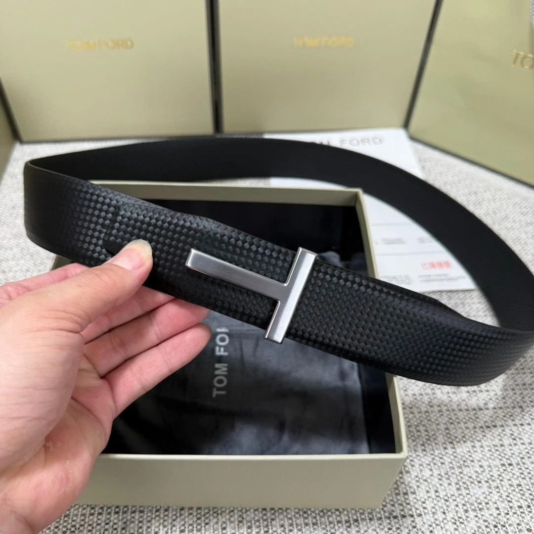 Tom Ford Lychee Pattern Casual/Professional Leather Belt