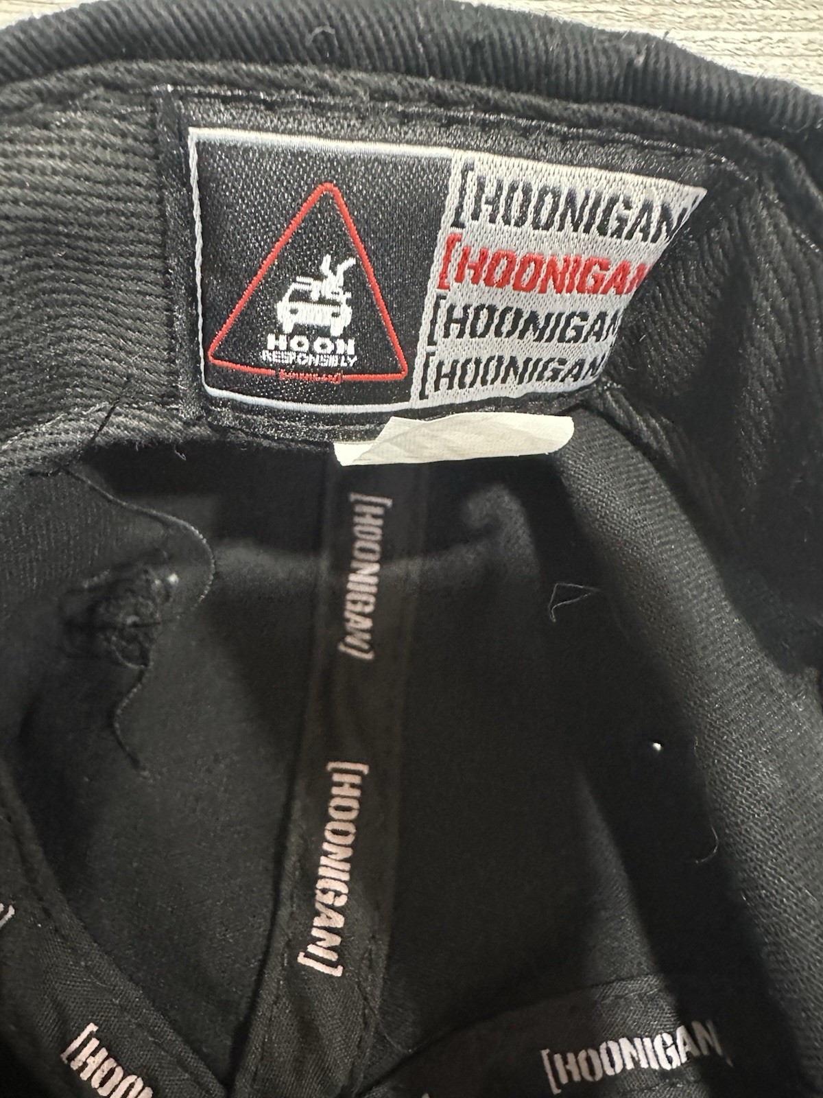 Hoonigan *Definition* Snapback Logo Black & White Hat * *See Details/Wear*