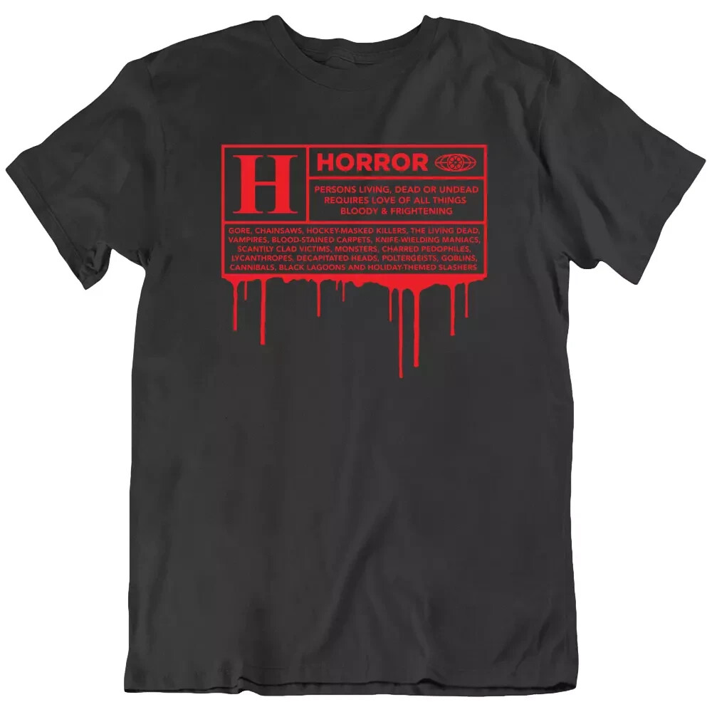 Rated H For Horror Scary Funny Movie Fan T Shirt Tee Gift New