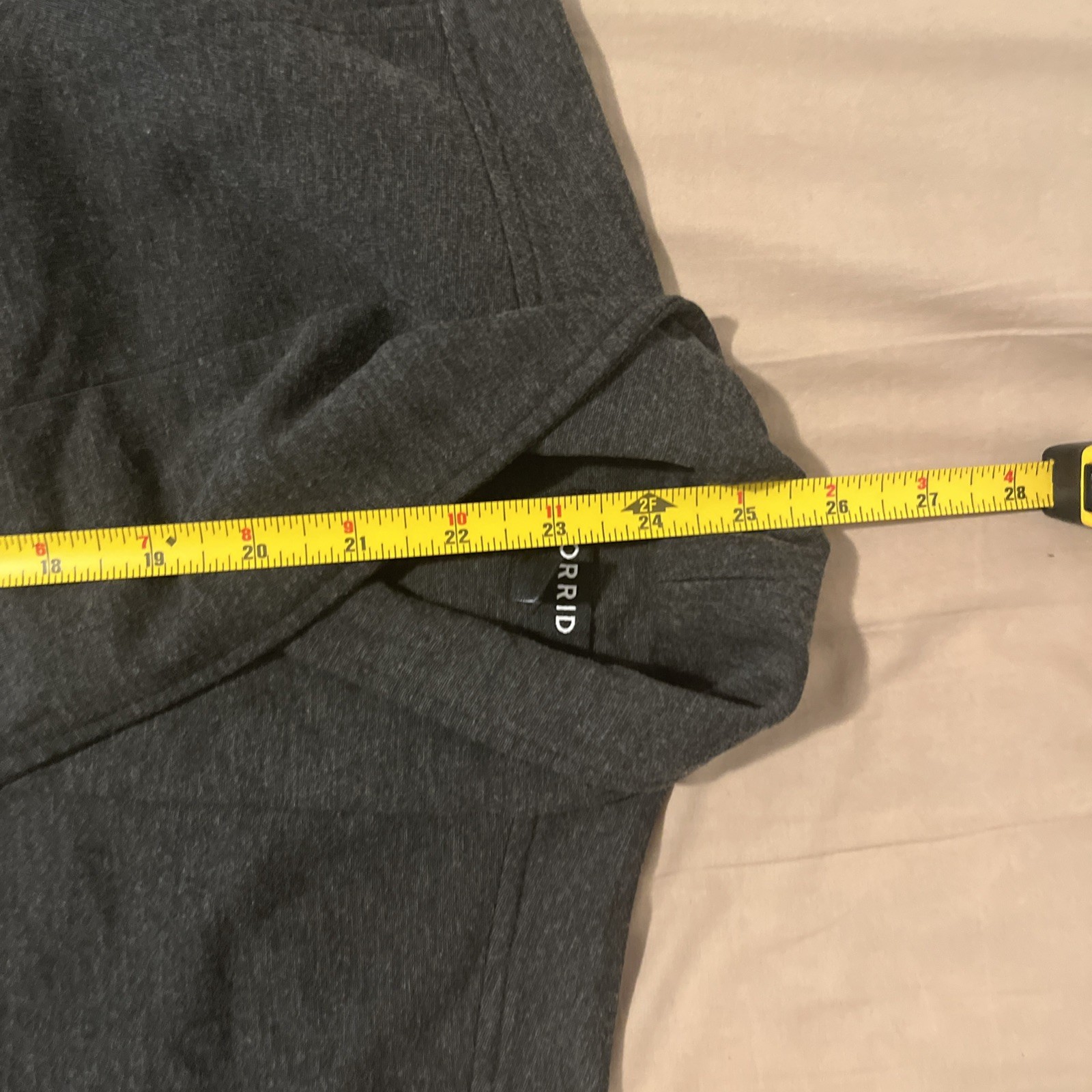 Torrid Open Blazer Size 2 Charcoal Gray 100% Cotton Open No Closure Office Event
