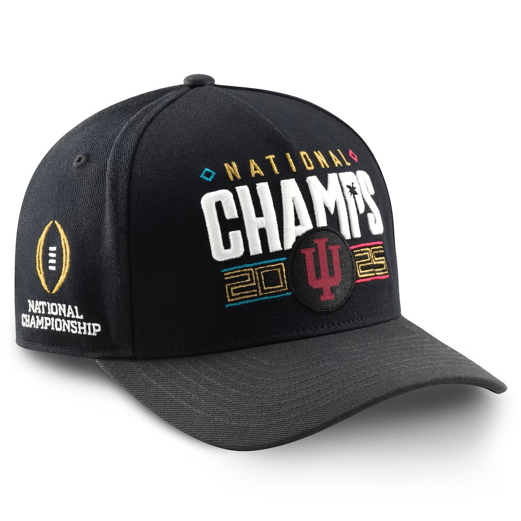 Indiana Hoosiers College Football 2025 National Champion Locker Room Nike 25 HAT