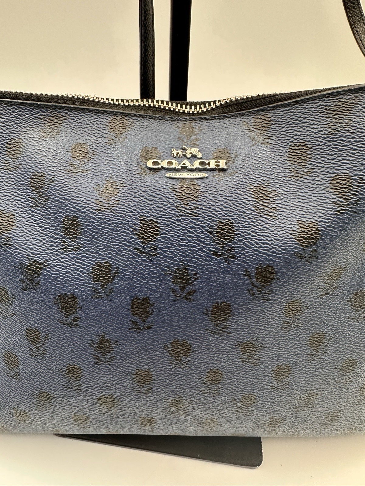 COACH Badlands Midnight Floral East West Pop Out Crossbody Shoulder Bag Purse