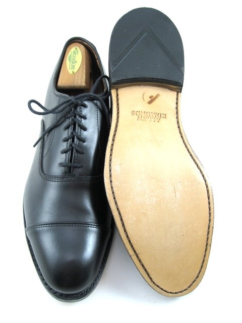 Allen Edmonds “PARK AVENUE” Leather Cap-Toe Oxfords 9 D Black WORN ONCE (791N)