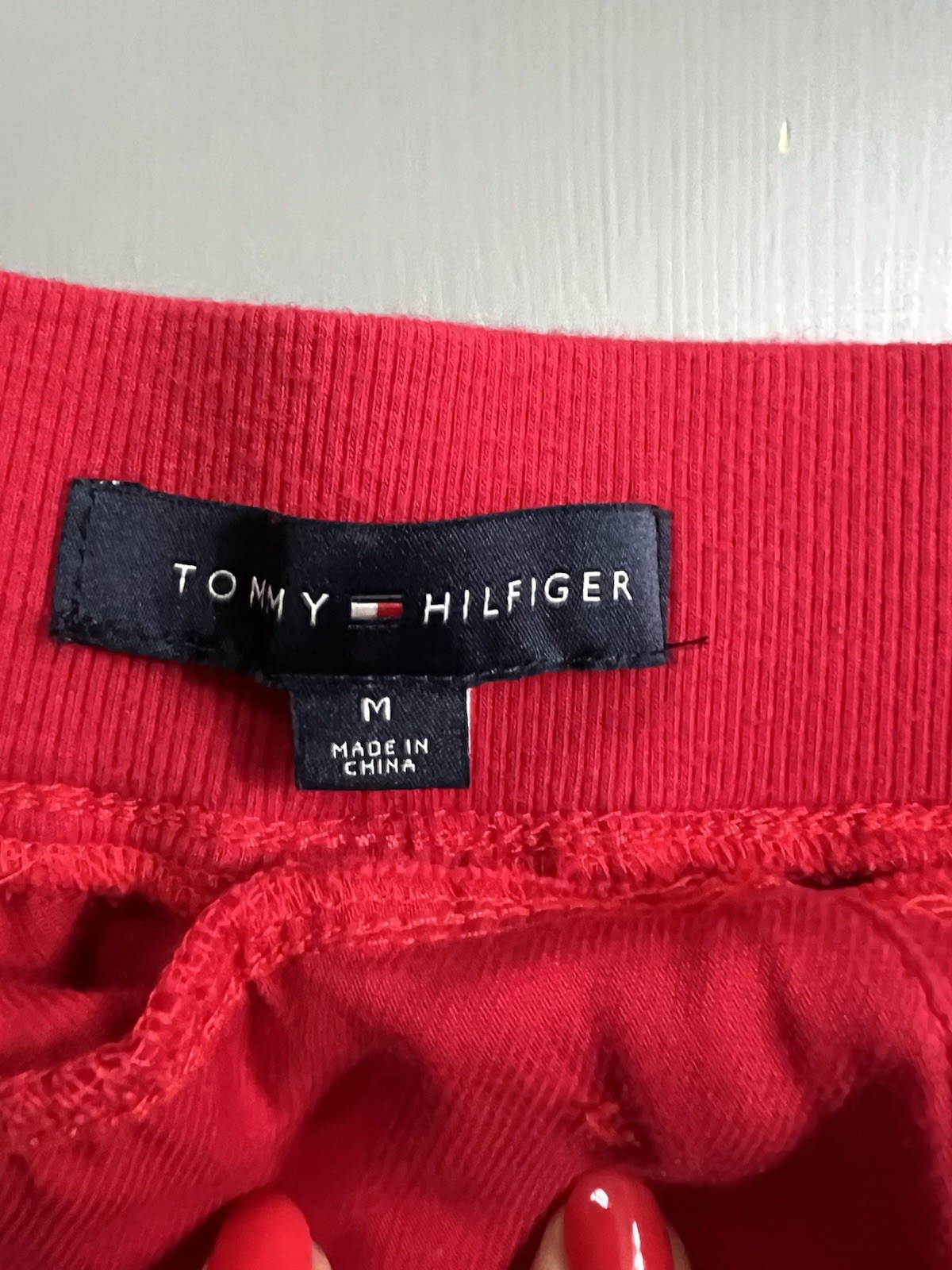 Tommy Hilfiger Women’s Shorts, Red And Light Pink, Size M