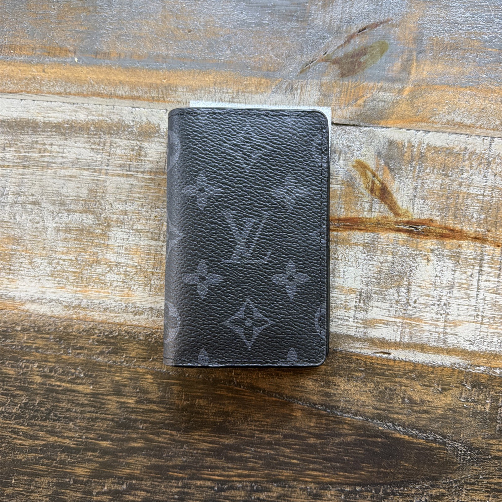 Louis Vuitton LV Black Monogram Eclipse Pocket Organizer
