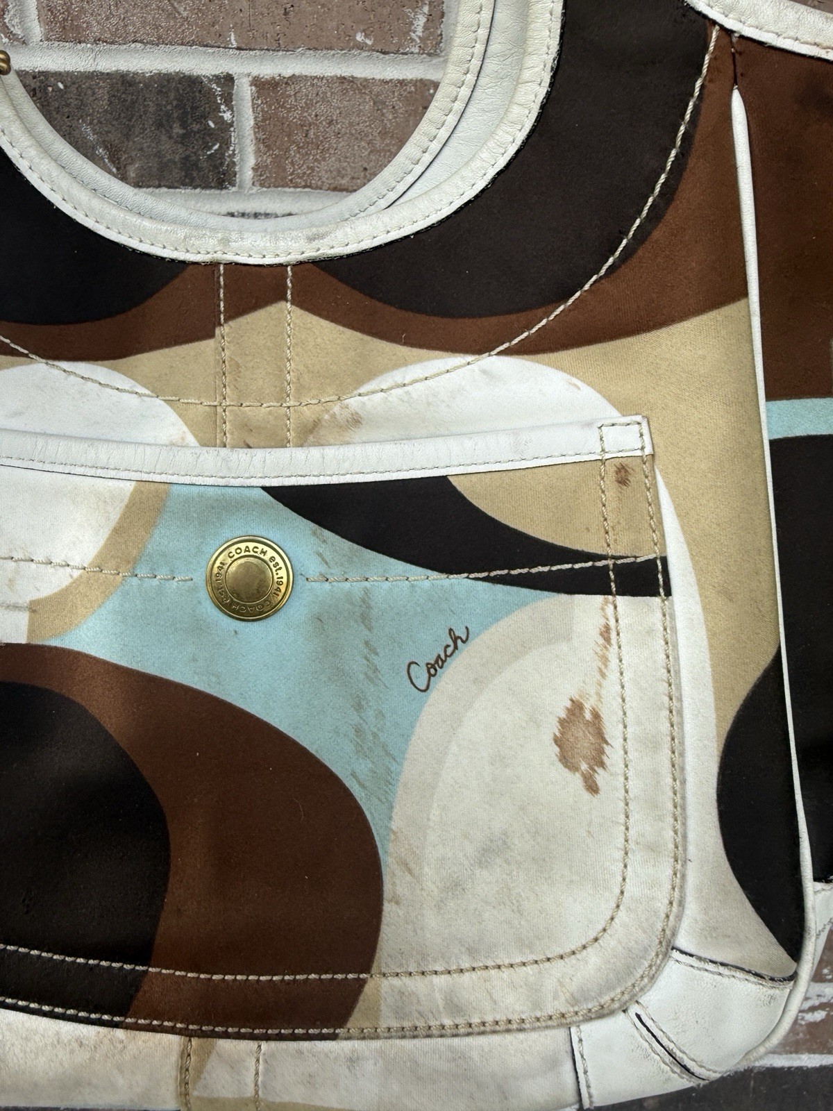 Coach Ergo Limited Edition Scarf Signature Print Tote Bag Purse