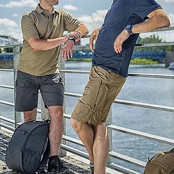 Mens Summer Tactical Shorts Cargo Outdoor Waterproof Hiking Fishing Track Short
