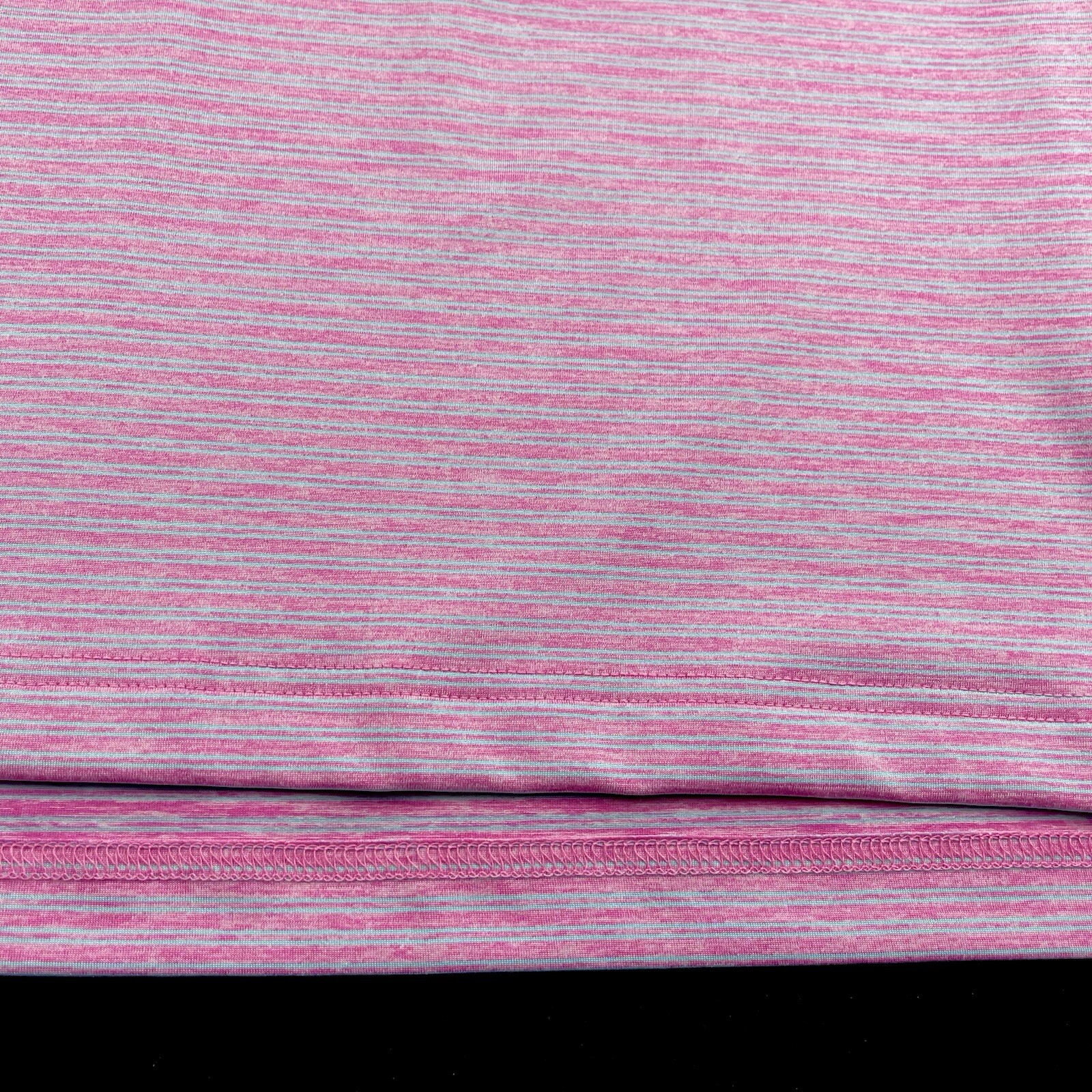 Johnnie O Performance Striped UPF 50 Polo Shirt Pink 2XL