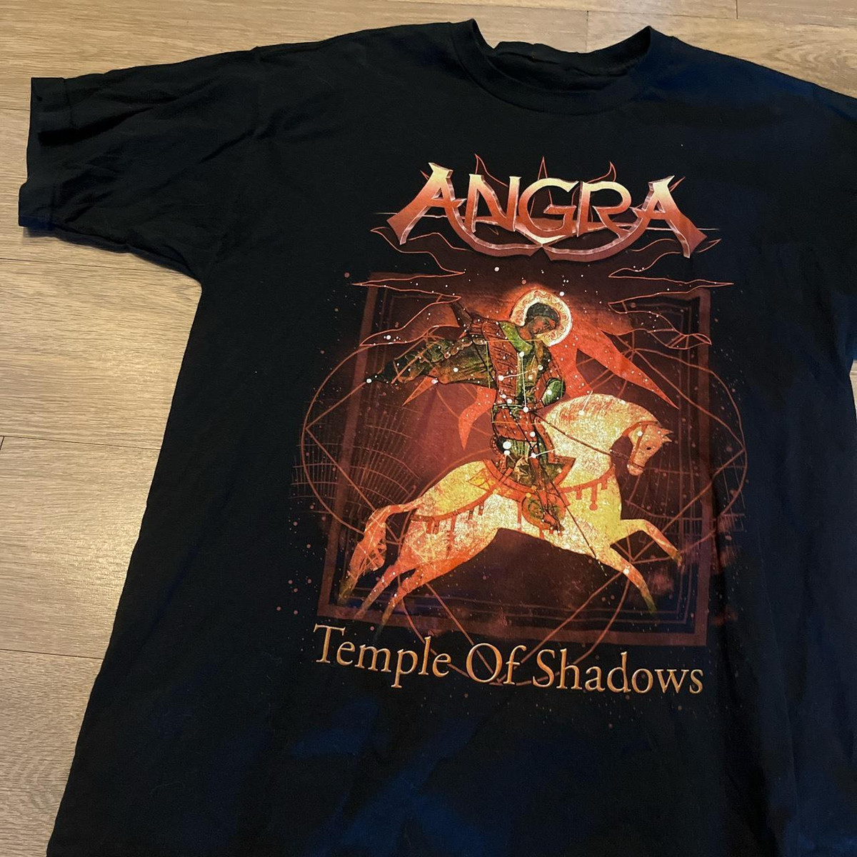 Angra Temple Of Shadows T-Shirt Short Sleeve Cotton Black Men S to 5XL SA488