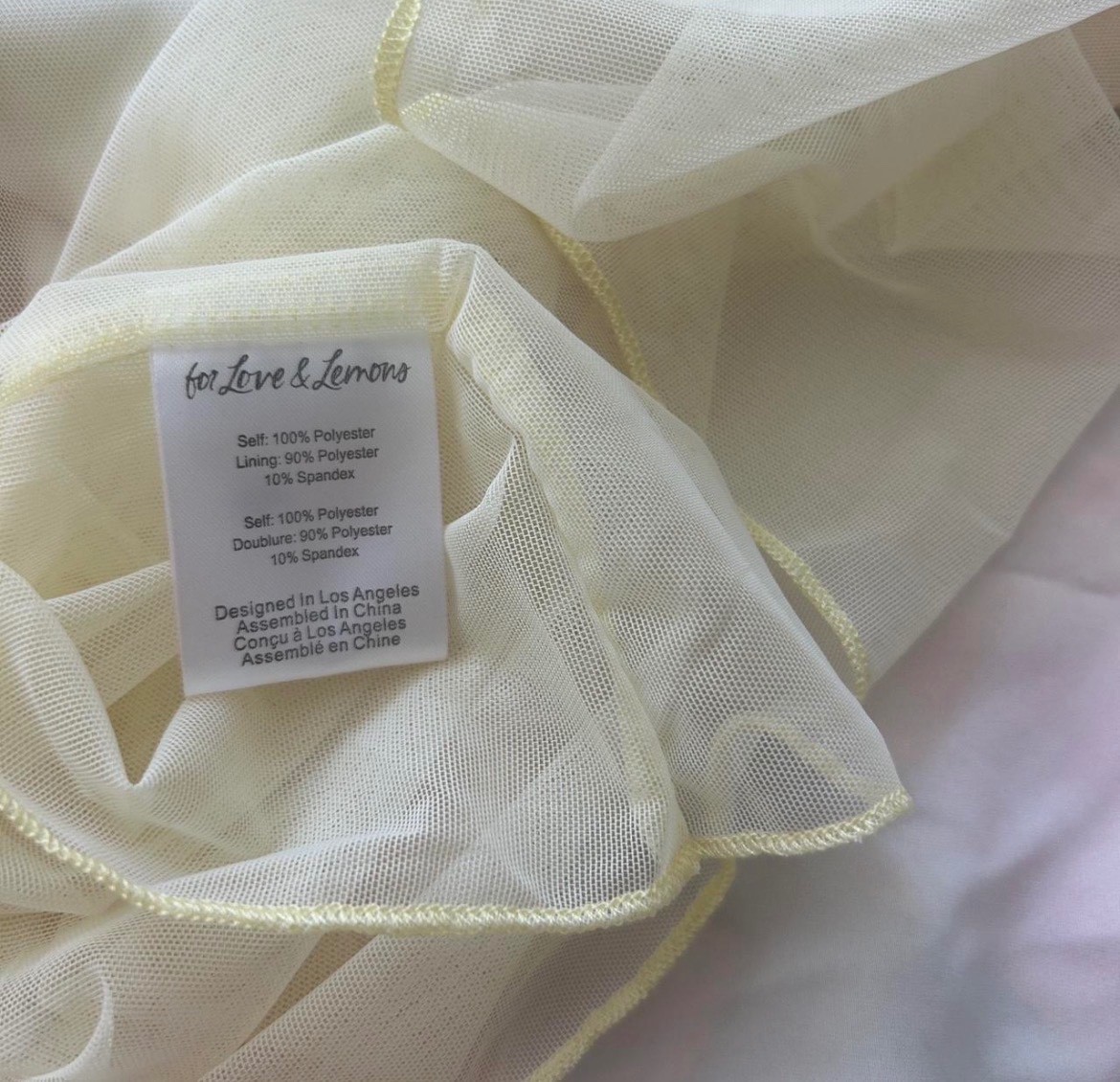 NWT for love & lemons yellow floral strapless maxi dress