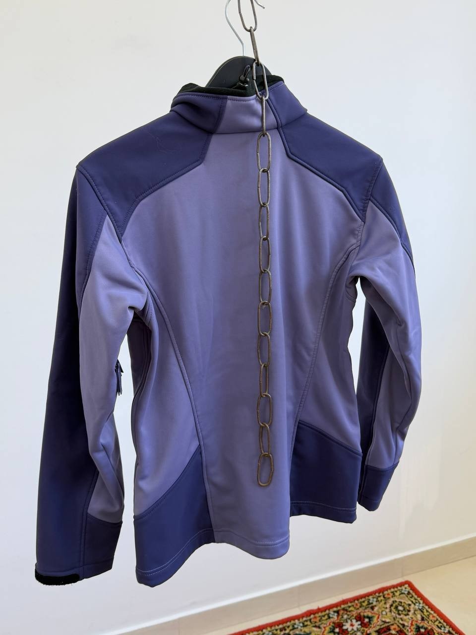 Haglöfs Women Softshell Fleece Jacket Size S Purple Outdoor Trekking Hiking