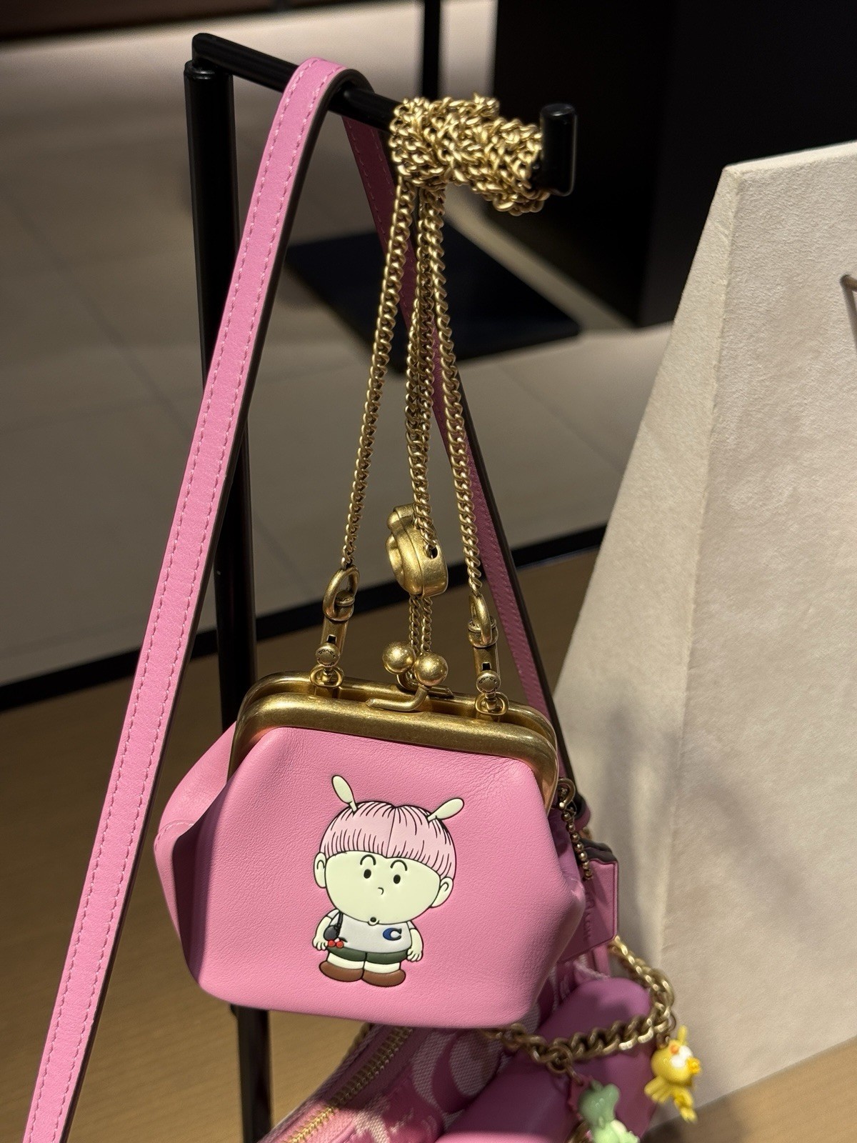 COACH × BRAIN DEAD Kisslock Neck Pouch Zerx Alien CER98 B4PMC