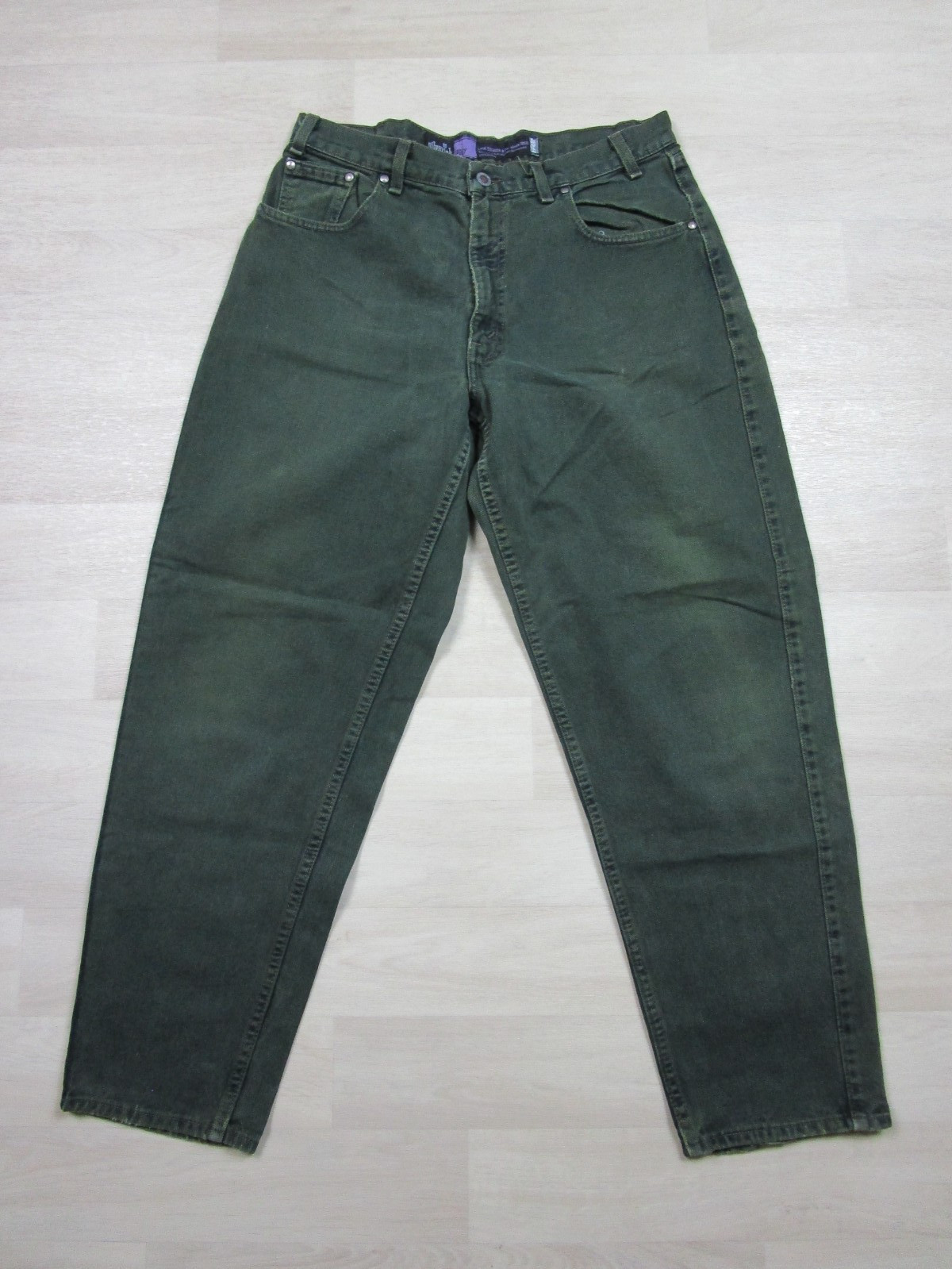 Vintage Levis SilverTab Baggy Green Jeans Men’s 32×29.5 Purple Label USA 90s