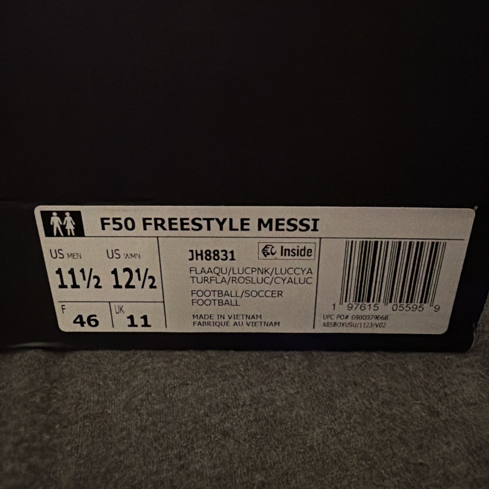 Adidas – F50 Freestyle Indoor Messi Miami – Men’s 11.5- women 12.5 JH8831 New