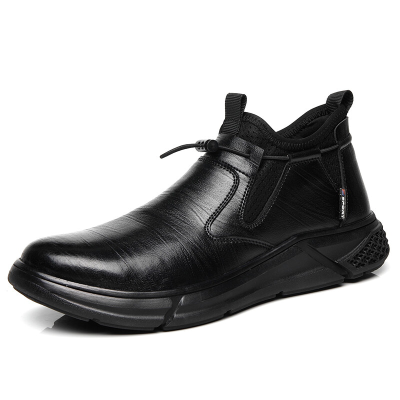 Waterproof Mens Leather Shoes Safety Shoes Steel Toe Work Boots Non Slip Boots