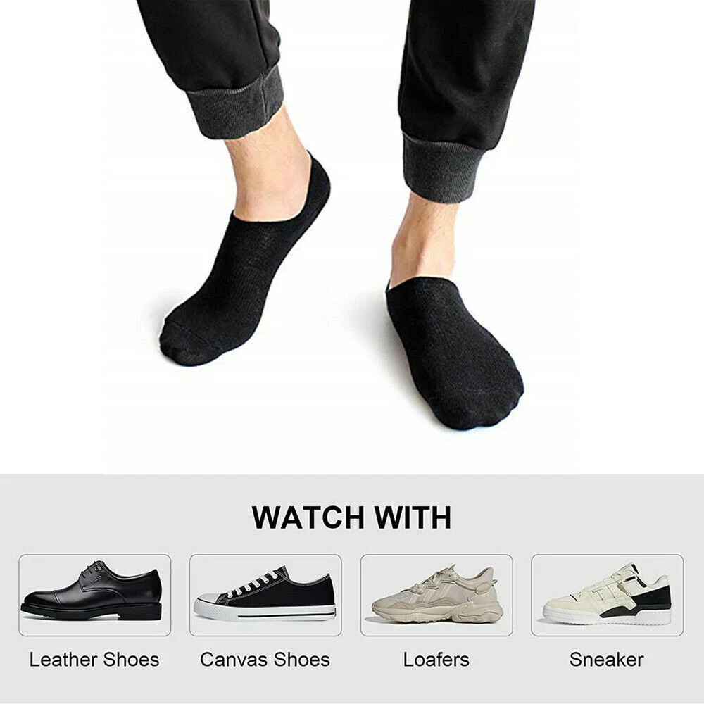 6× Men’s Summer No Show Socks Low Cut Anti-slid Casual Invisible Liner Socks USA