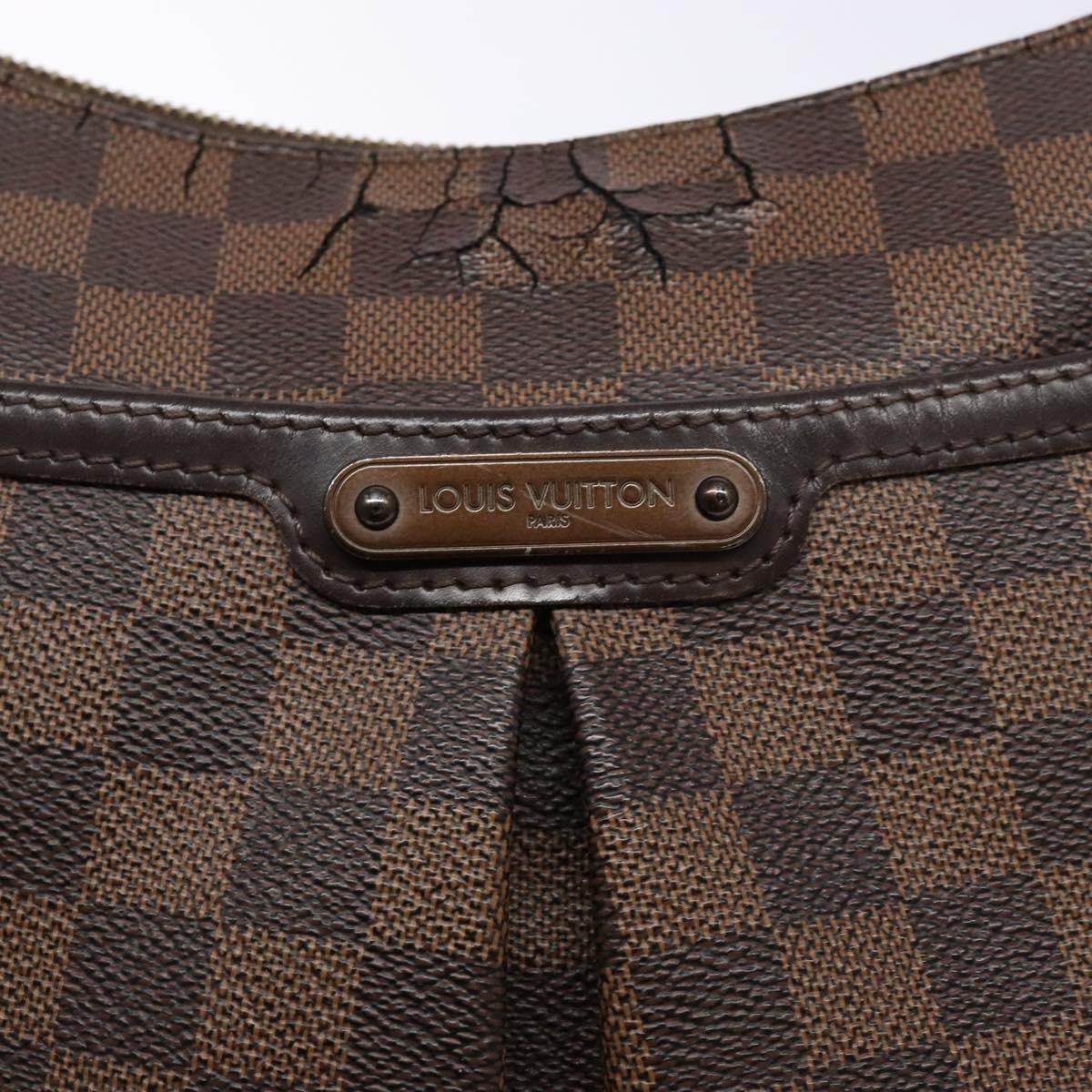 LOUIS VUITTON Damier Ebene Bloomsbury PM Shoulder Bag N42251 LV Auth 135600