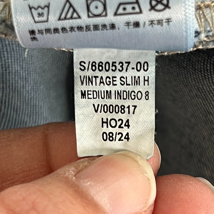 Gap Vintage Slim High Rise Jeans Womens 4 Regular Blue Denim Classic Timeless