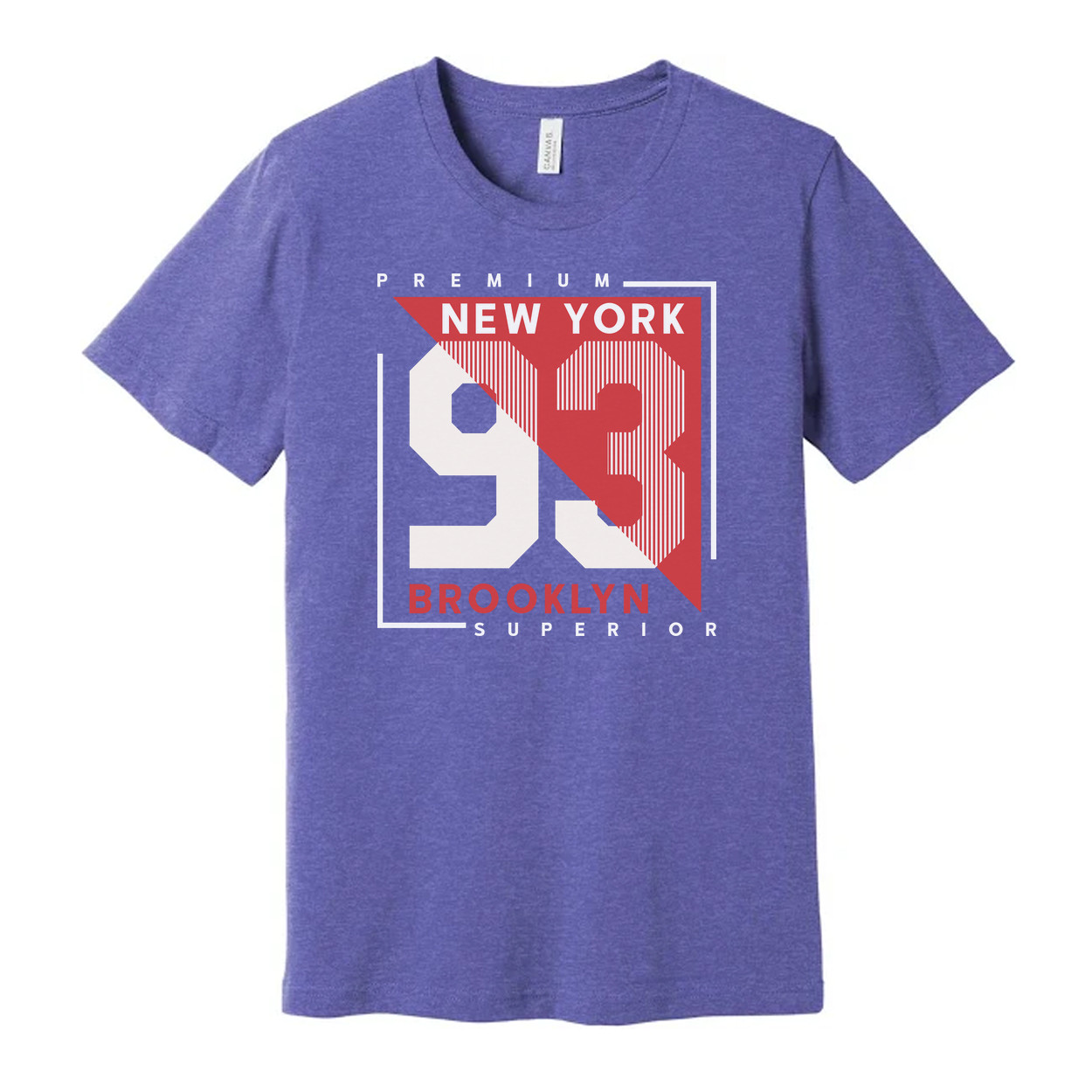 Premium New York 93 Graphic T Shirt With Brooklyn Superior Text Unisex Short Sle