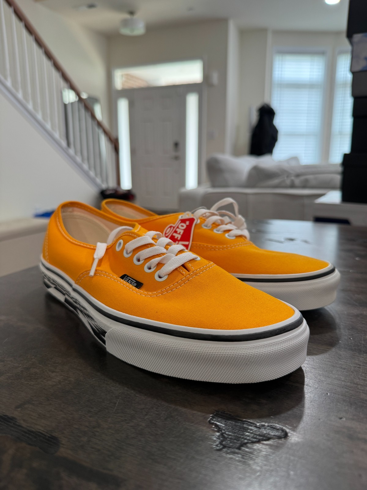 Vans Authentic ‘Desert Sun/ true white’ (SKU VN0A5kRF8ED) Men size 7.5 – 12