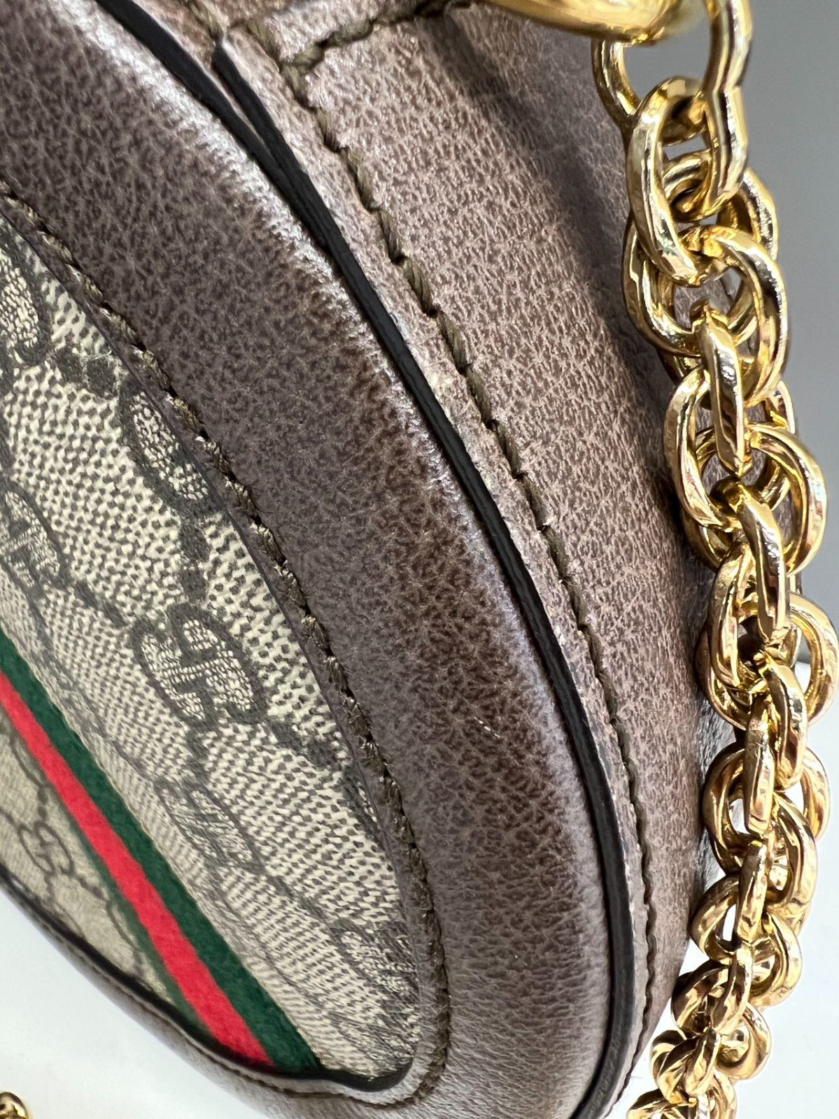 Authentic Gucci Ophidia GG Round Shoulder Bag GG Supreme Canvas Crossbody Bag