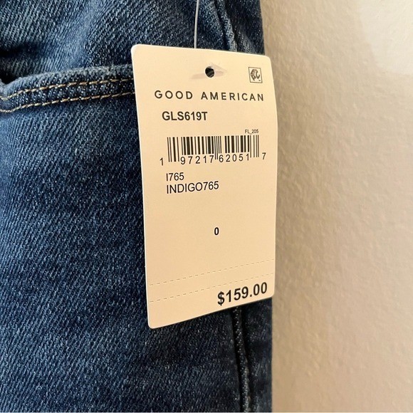 NWT Good Legs Chewed Hem Ankle Straight Leg Jeans Indigo765 Size 25/0
