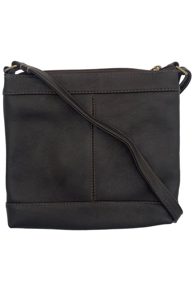 Le Donne Leather Savanna Crossbody Cafe