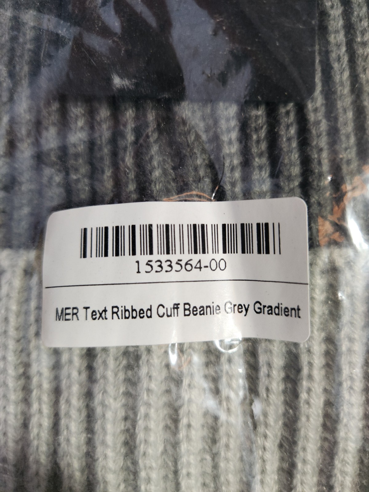 Mercedes-Benz Ribbed Cuff Beanie Gradient Gray Hat Men
