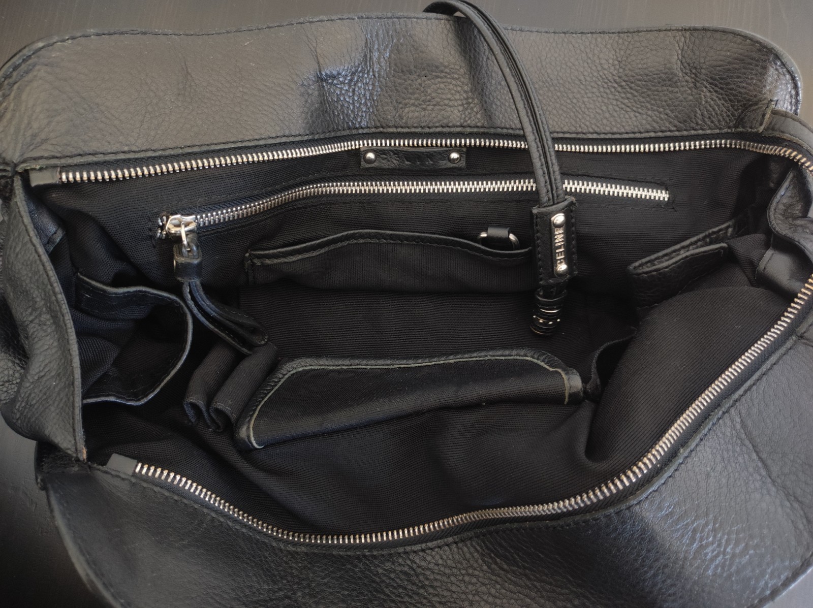 RARE Archive CELINE Bittersweet Handbag – Vintage Phoebe Philo Era – Black Leath