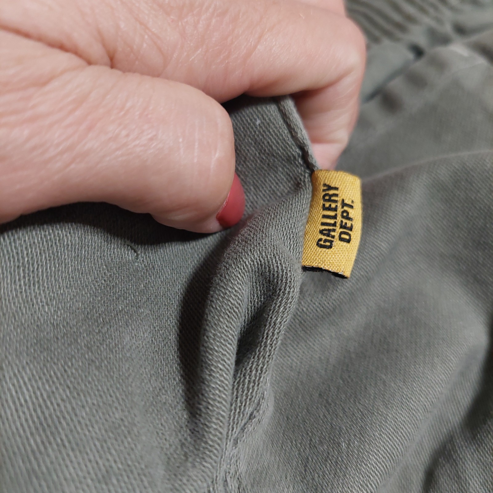 Gallery Dept. Zuma Drawstring Shorts, Olive Green, Size XL