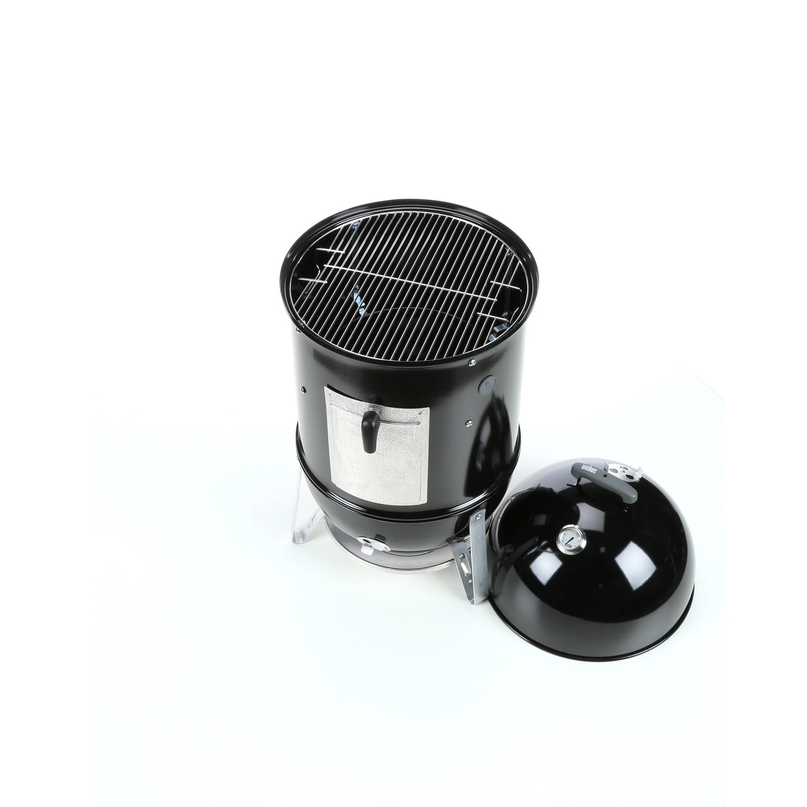 Weber 18-in Smokey Mountain Cooker 481-Sq. in Black Porcelain-Enamel Vert|119158