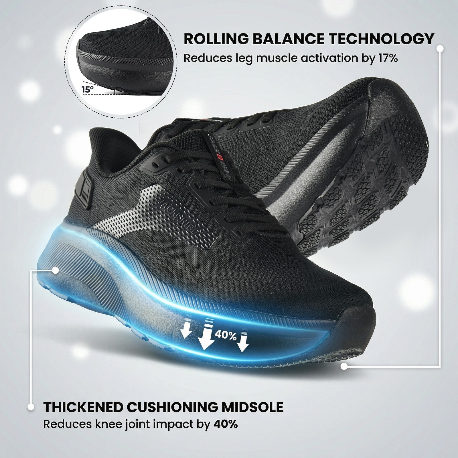Mens Hands Free Wide Toe Box Shoes Arch Support Sneakers Lightweight Breathable