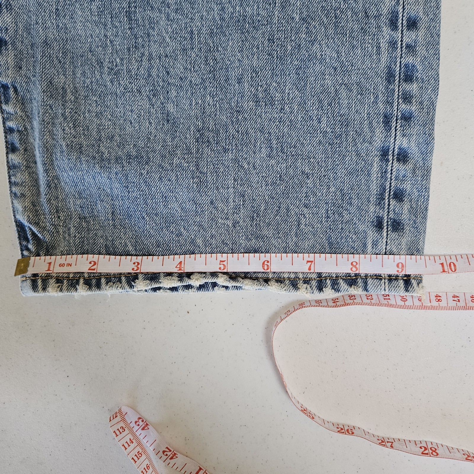 Todd Snyder Relaxed Fit Selvage 12.5 oz Denim Jeans 34×34 Light Wash Button Fly