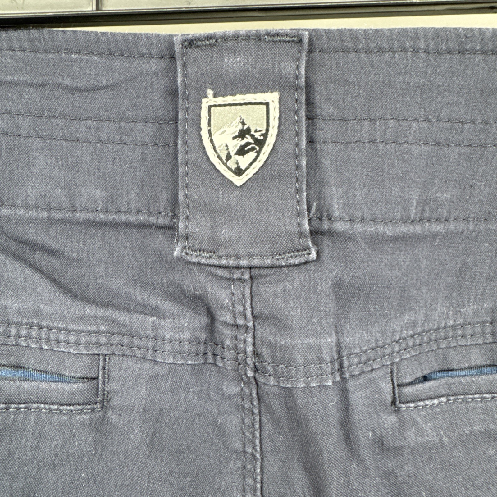 Kuhl Resistor Lite Chino Pants Men 36×34 Navy Blue Stretch Hiking Commuter