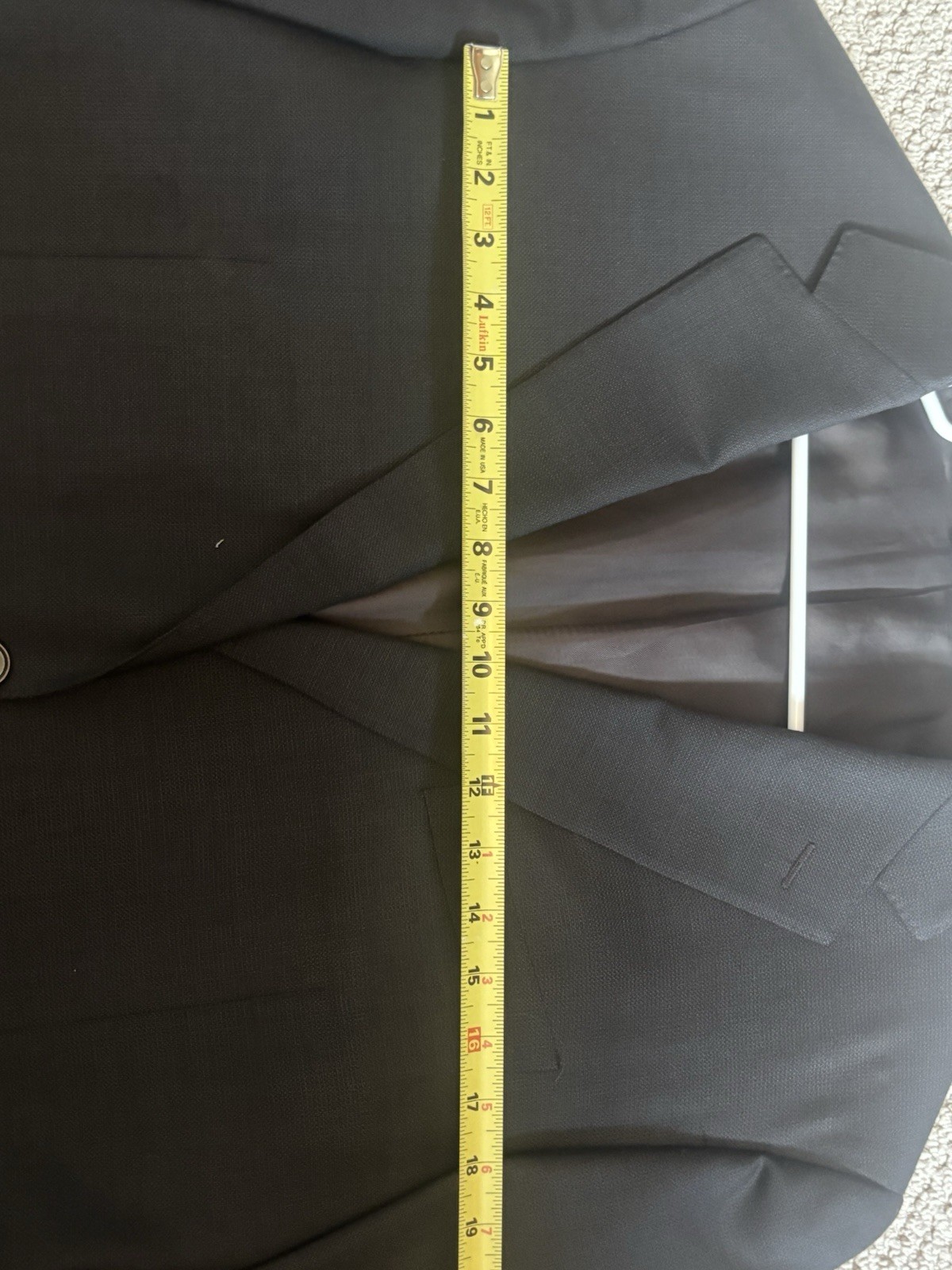 Canali Proposta Blazer Mens 60L / US 50L Black 100% Wool Italy Sport Coat XXL