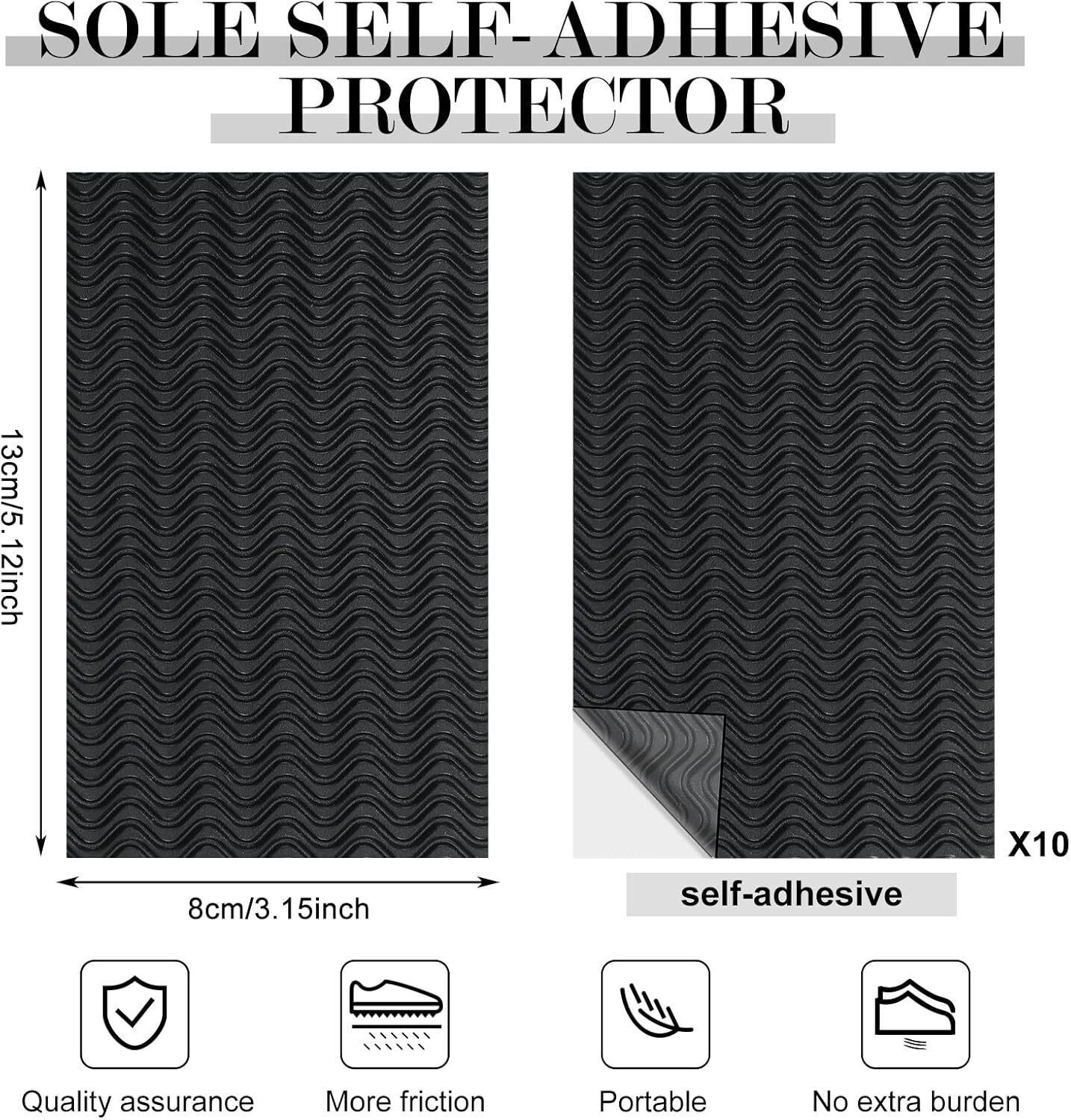 10 Pack Non-Slip Shoe Sole Protector Shoe Bottom Pads Anti Slip Shoe Grips
