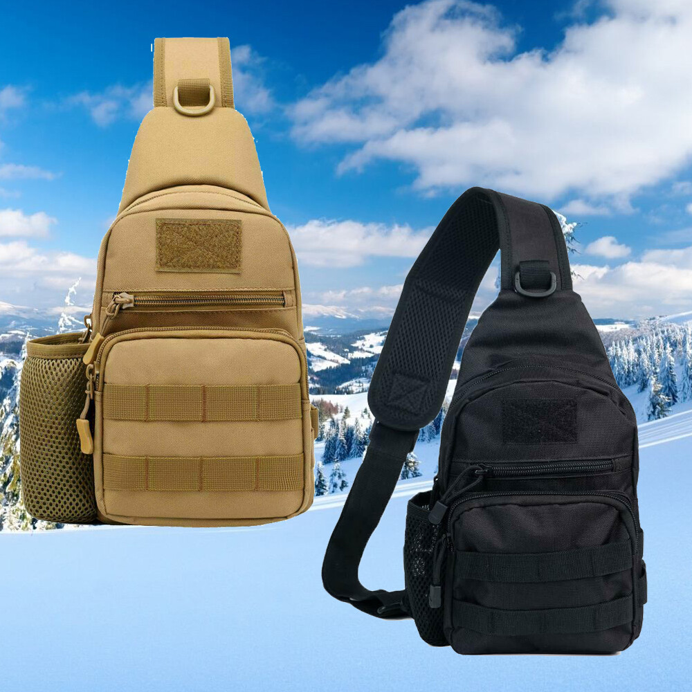 Men Outdoor Tactical Backpack Shoulder Sling Bag Chest Pack Sport Travel Hiking