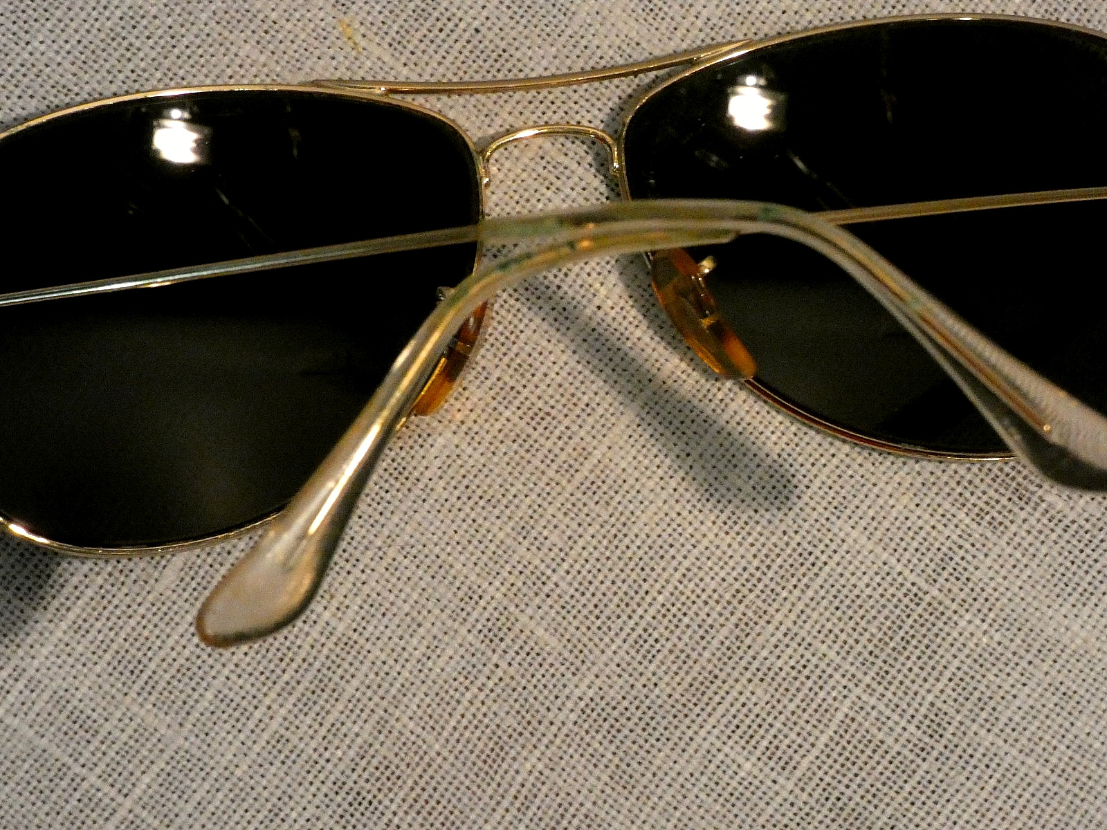 Vtg. RayBan Cockpit Aviator RB3362 004/58 59-14 3P Metal Glass G15 Sunglasses