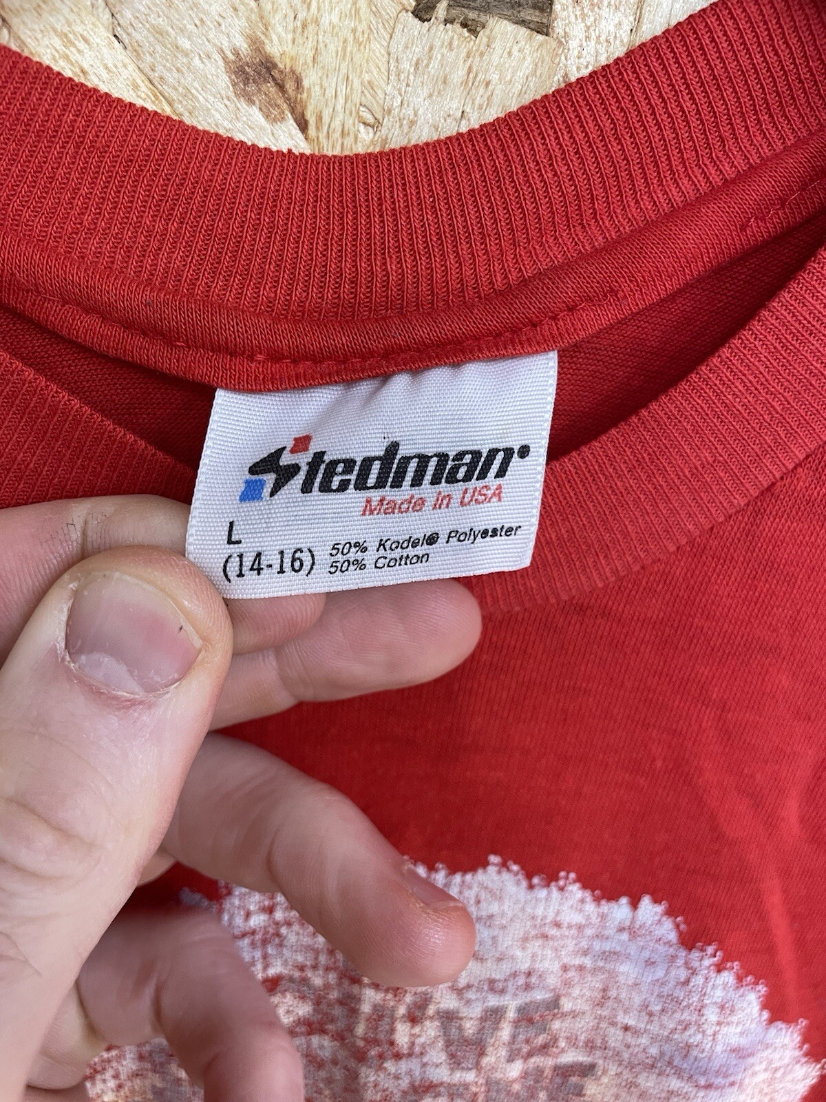 Vintage 70s 80s nuclear war Red tshirt Steadman Men’s Large
