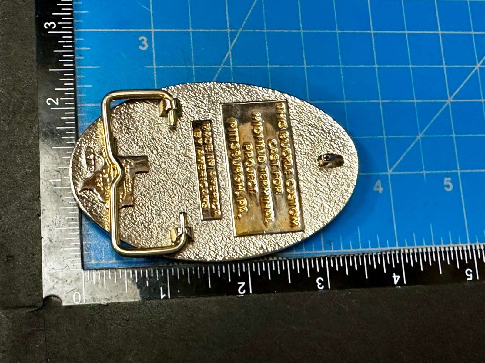 Commissioners Midfield Terminal Project Safety Award Commemorative Belt Buckle