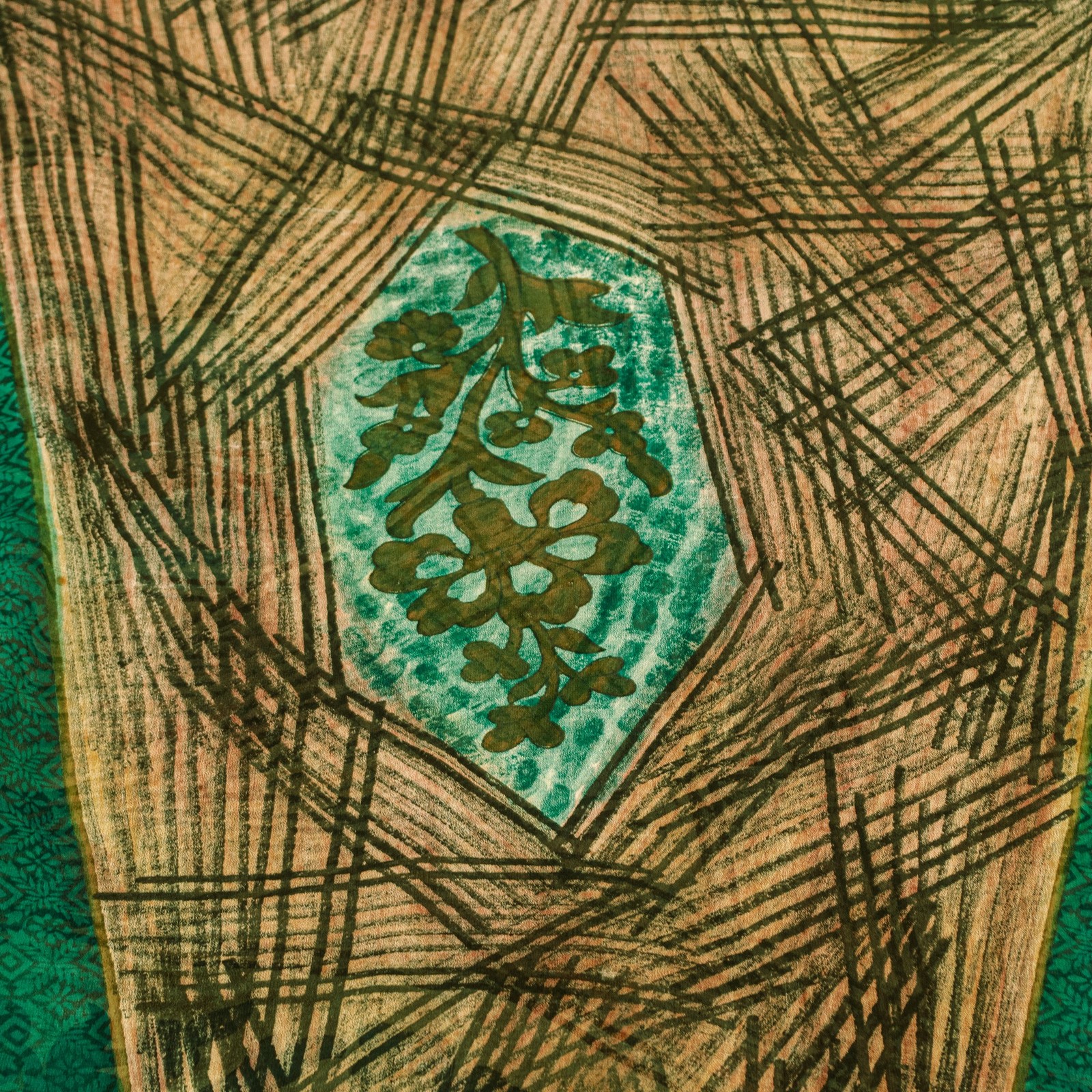 Sanskriti Vintage Pure Georgette Silk Sarees Abstract Printed Sari 5+Yd Fabric