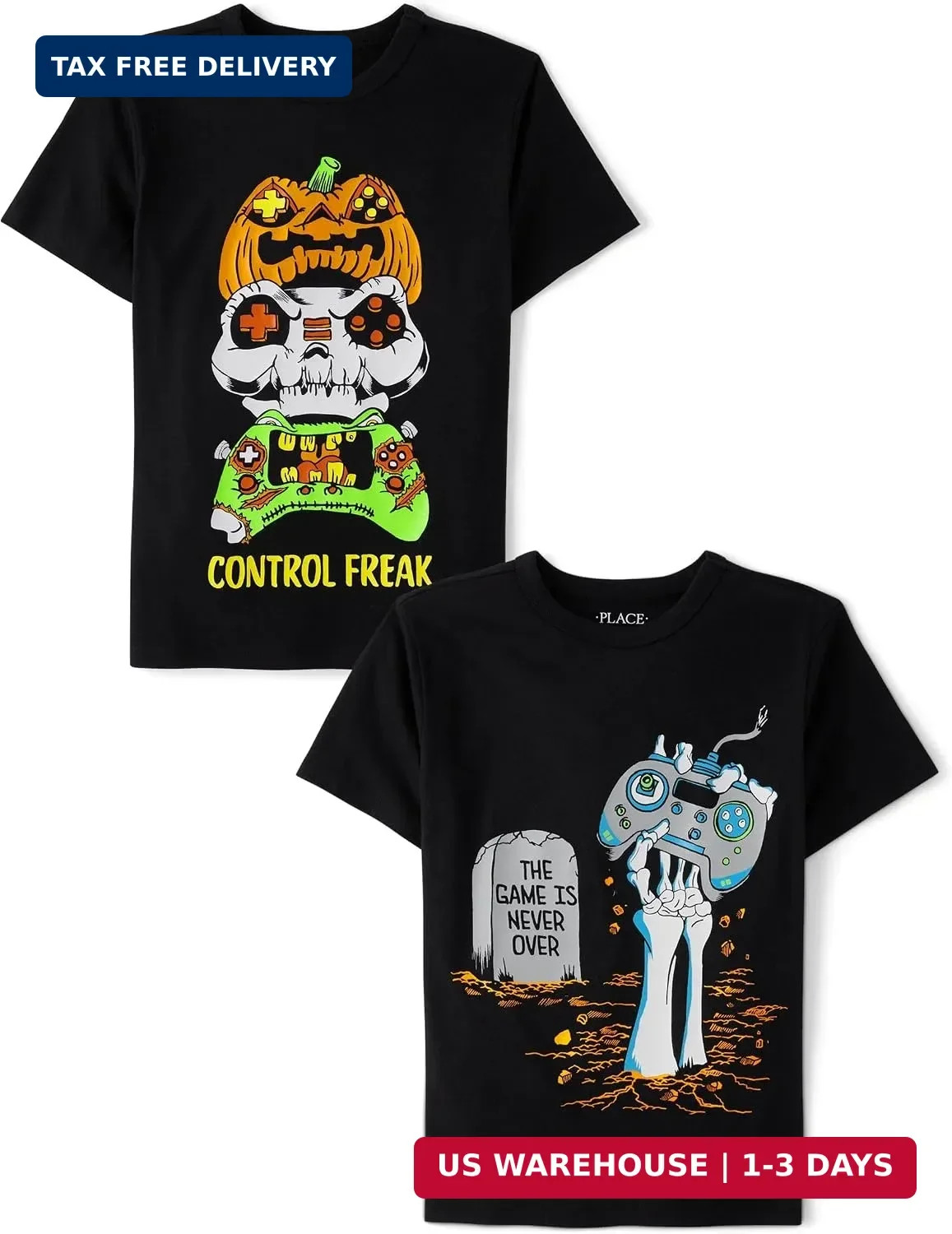 The Children’s Place Boys’ All Holidays,Birthdays Short Sleeve Graphic T-Shirts,