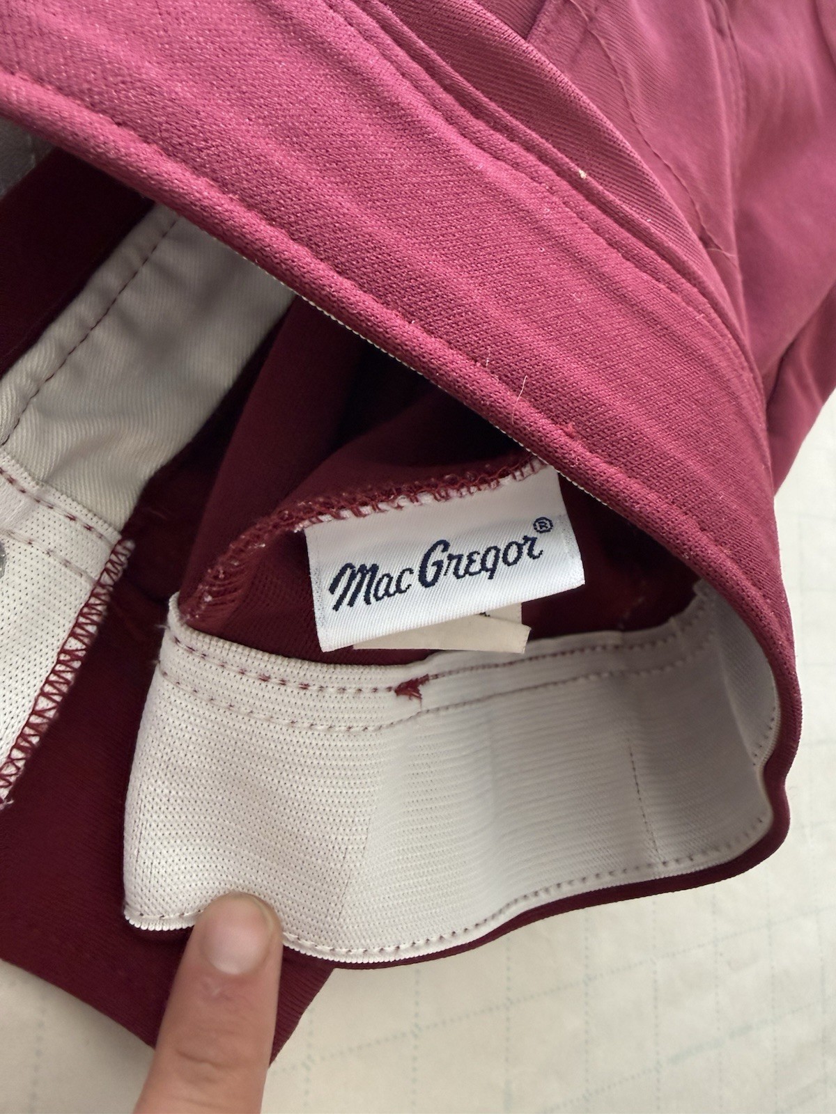 Vintage 80’s Rawlings Athletic Shorts USA Made Maroon Poly Knit Medium 32–34