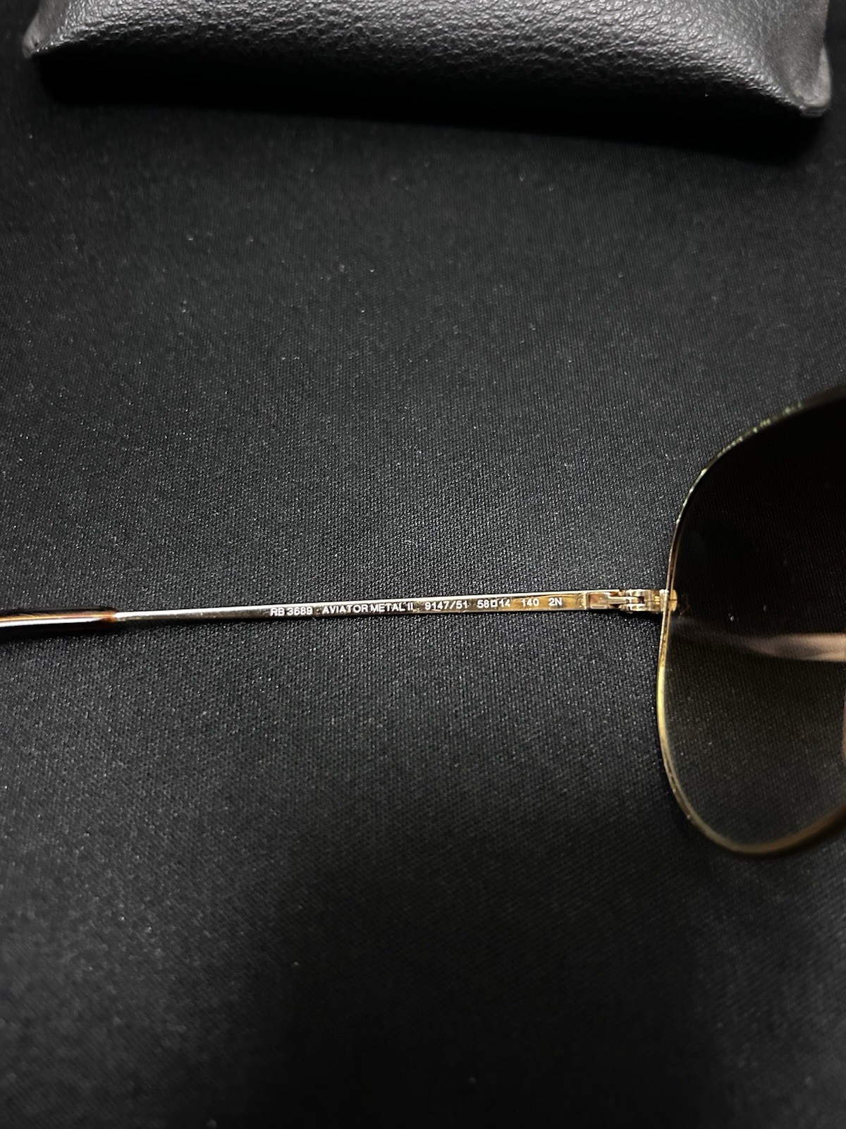 Ray-Ban Aviators RB3025 58mm. Gold Frame With Brown Lenses