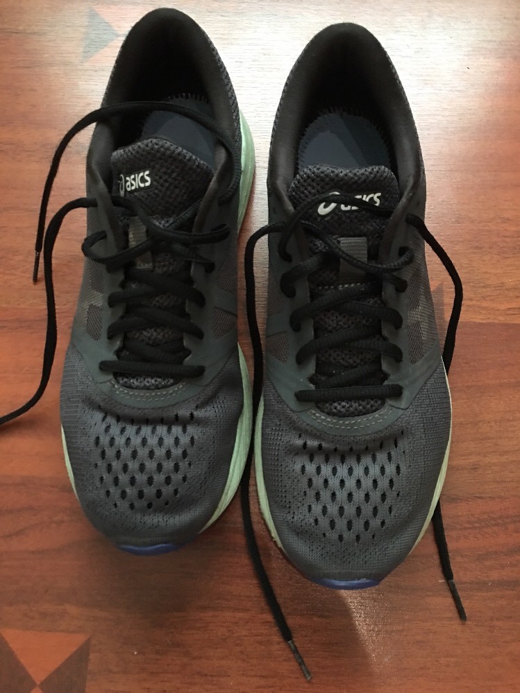 Asics RoadHawk FF T7D7N.9593 Women’s Running Shoes 9.5 M Dark Grey Silver Black