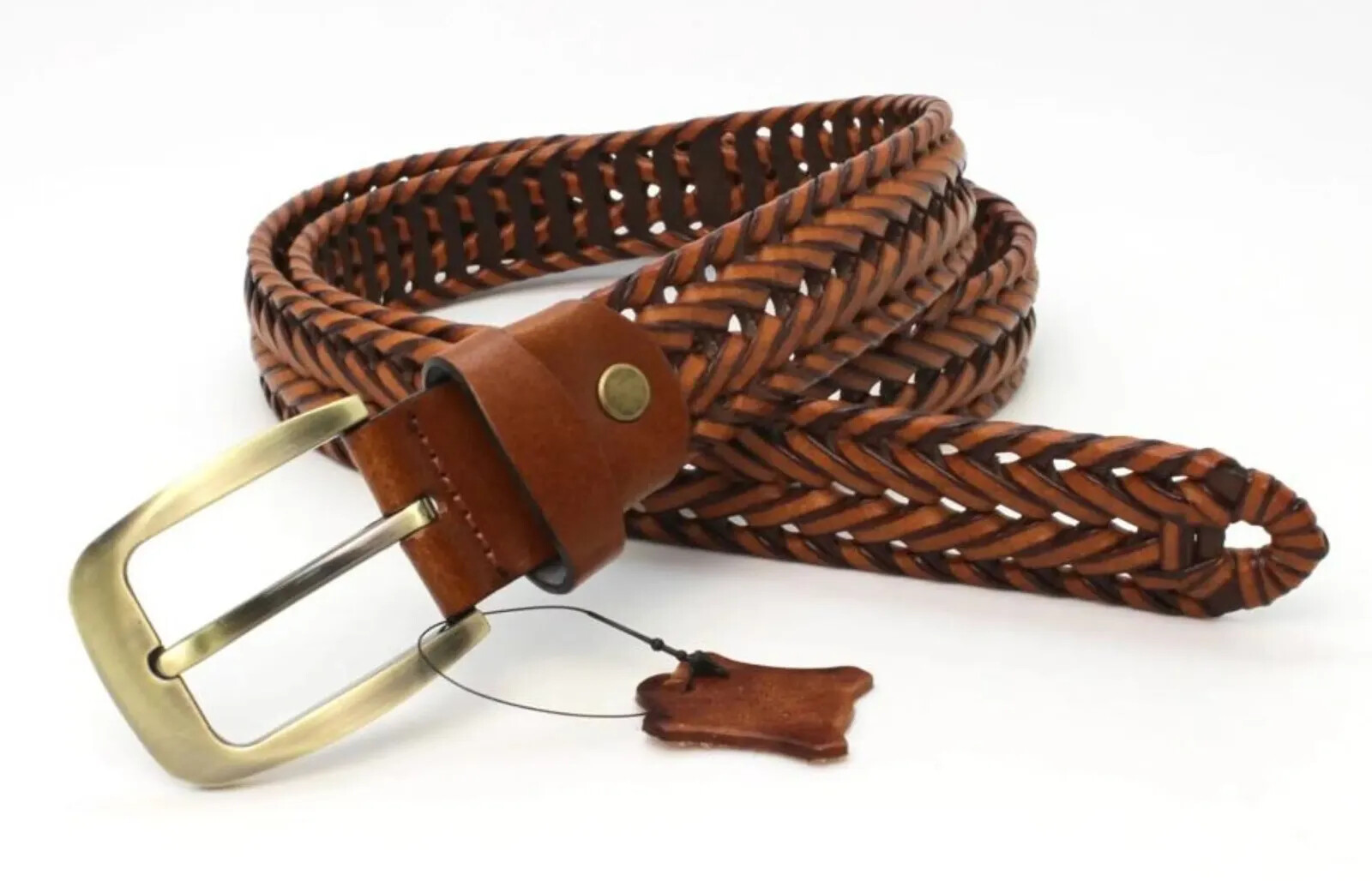 EMP Unisex Braided Leather Belt – 3 colors